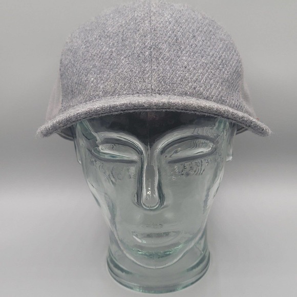 Kangol Flex Fit Baseball Cap Mens Size S/M Fitted Hat Tweed Gray Kangaroo - Picture 1 of 11